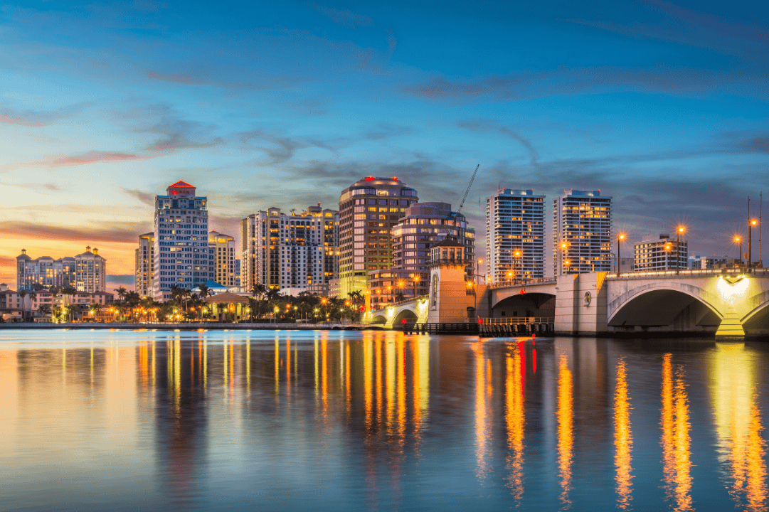 West Palm Beach Florida Skyline